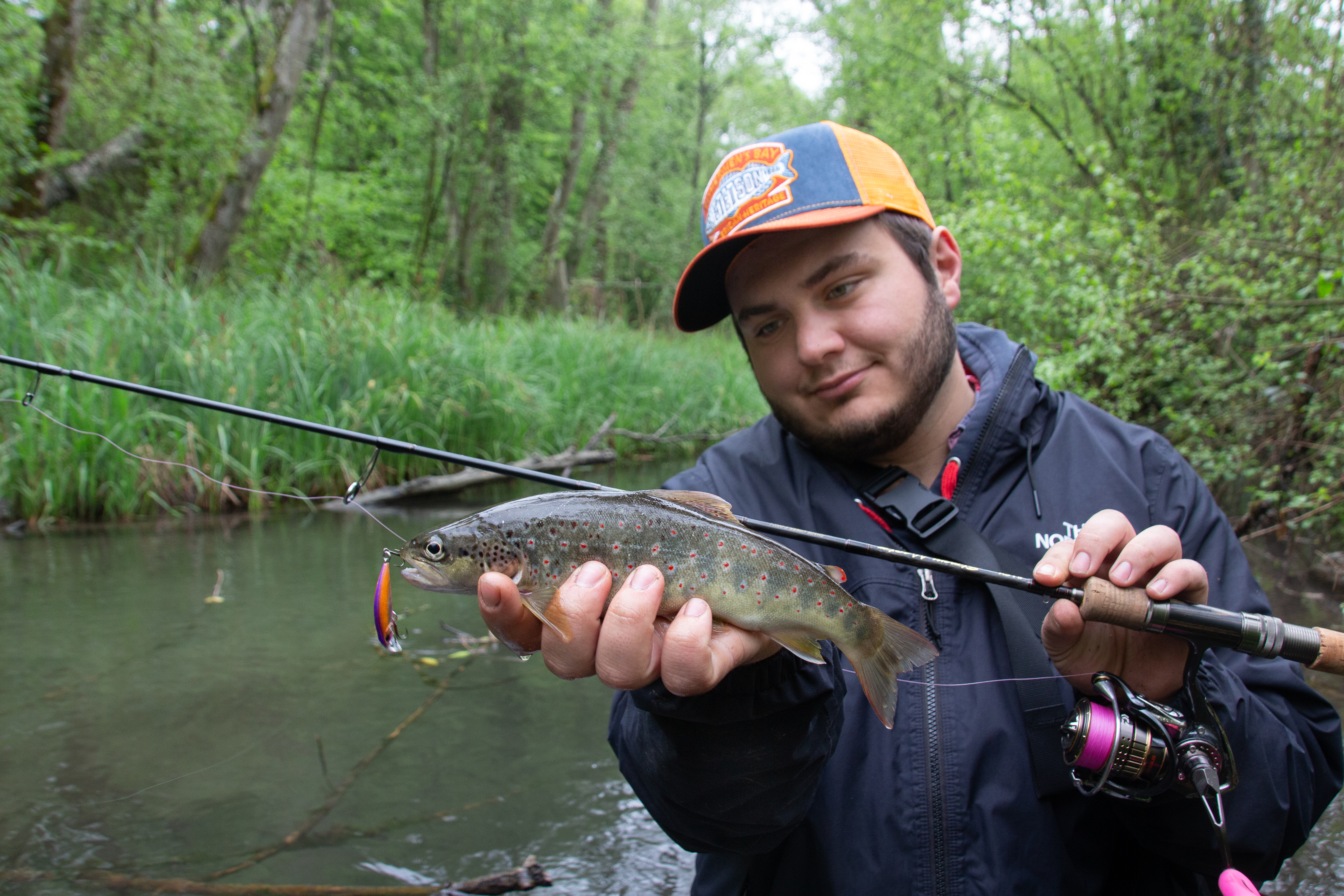 Pêche au leurre sur le Ruisseau des Glaires