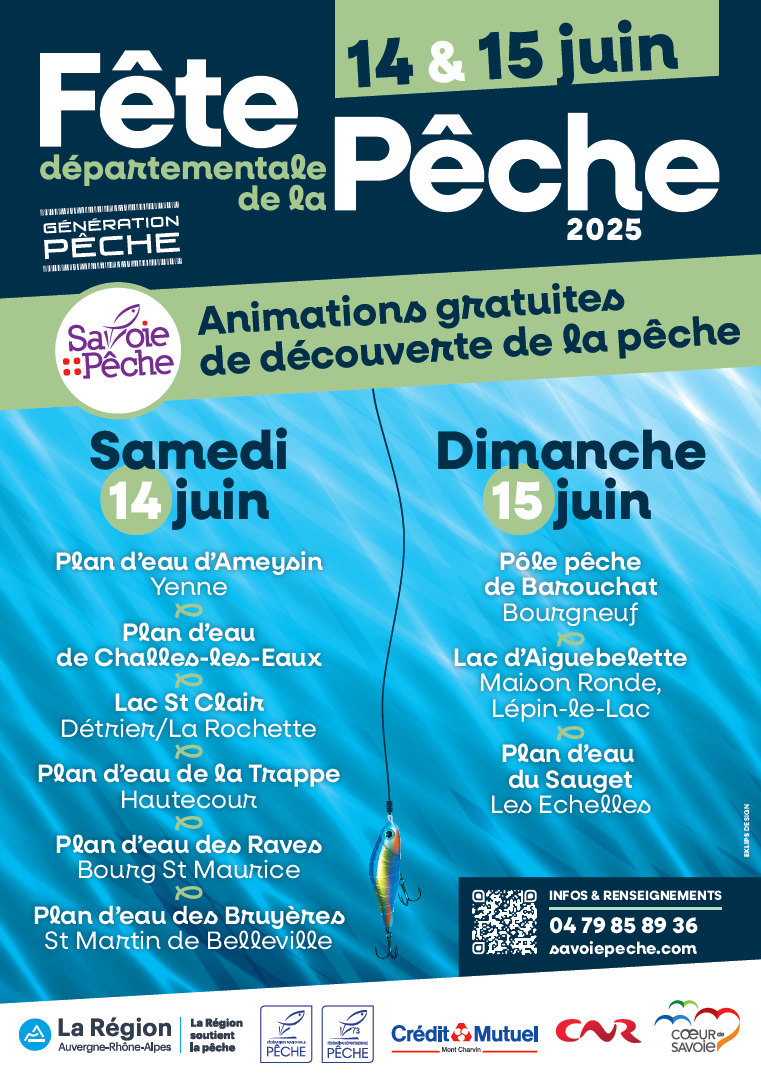 Affiche Fête de la pêche en Savoie 2025