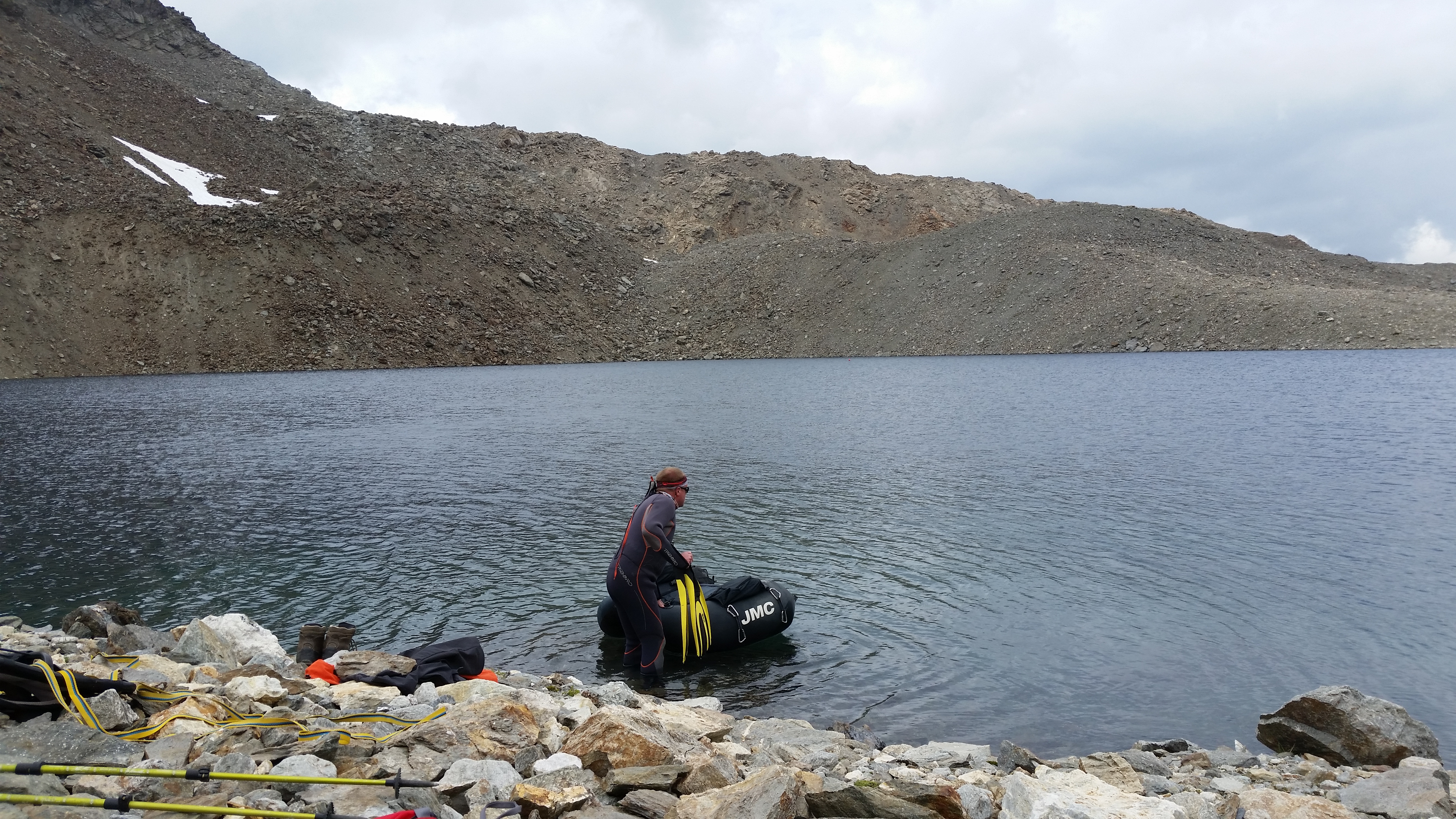 Lac Blanc Archeboc - relevage sonde observatoire thermique