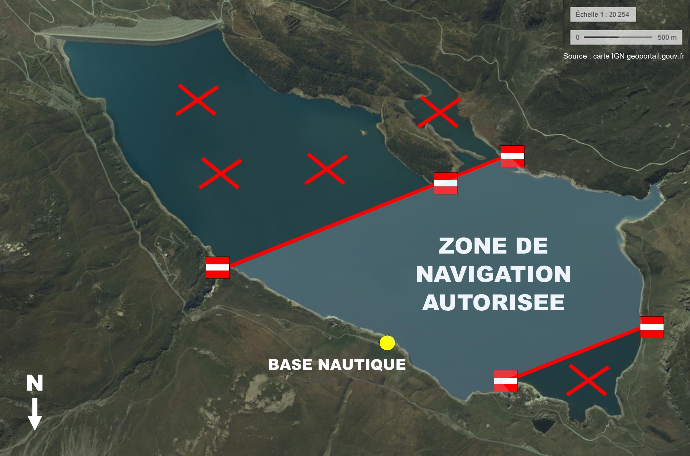 zone navigation Mont Cenis