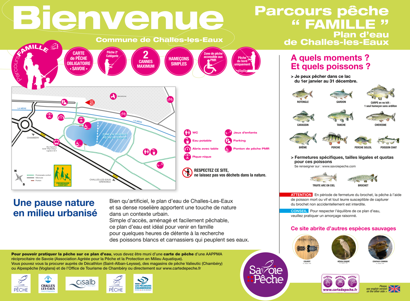 Panneau parcours famille Challes