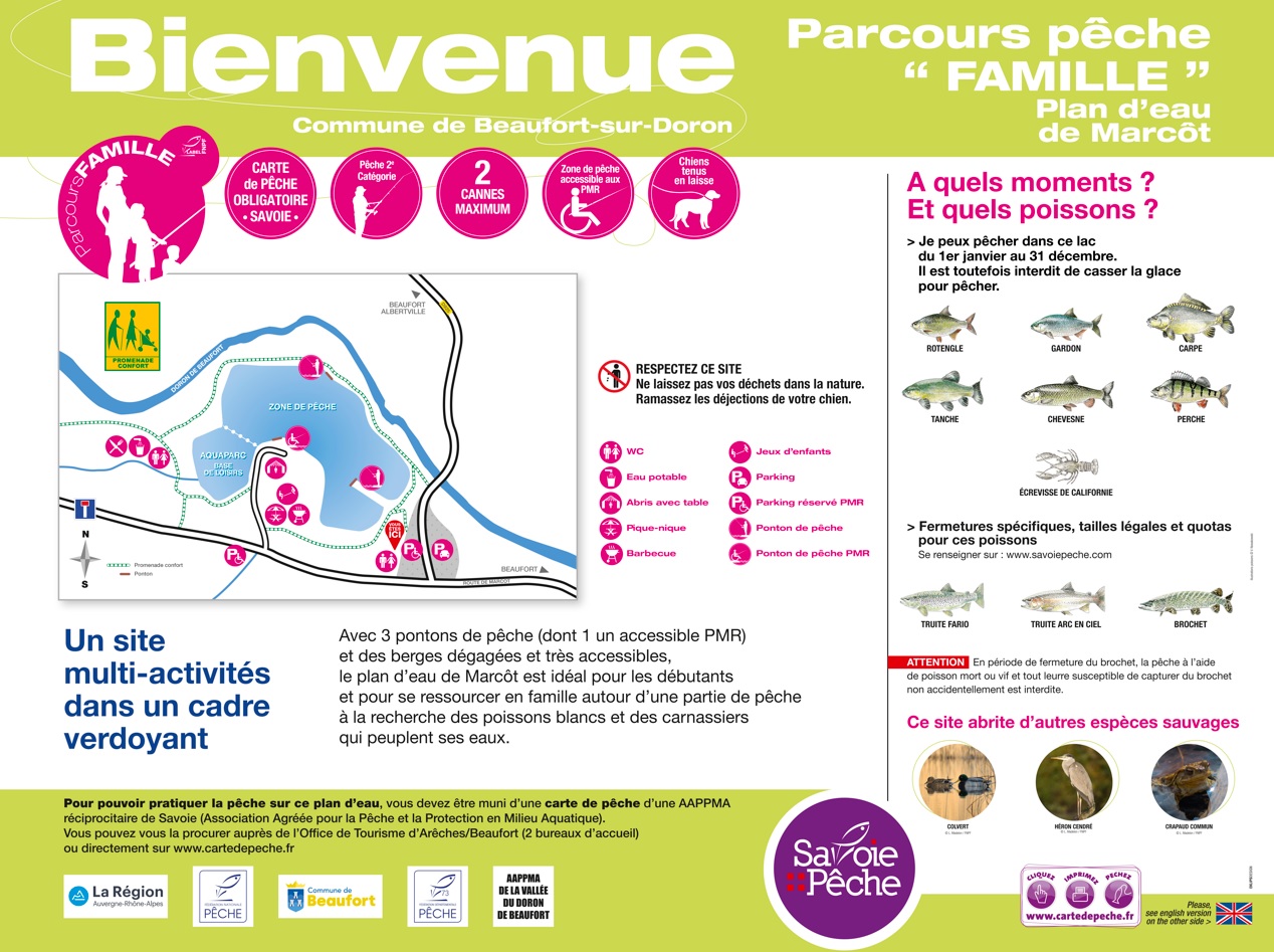 Panneau parcours famille Marcôt