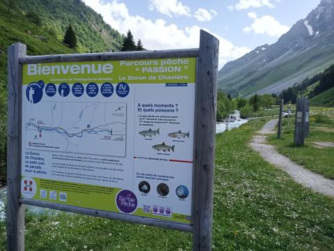 Parcours pêche passion du Doron de Chavière