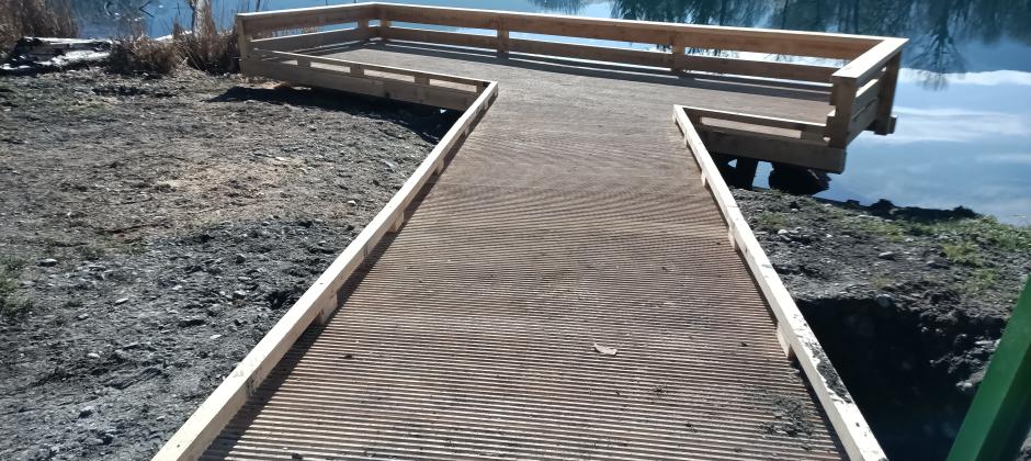 ponton pêche PMR Grésy sur Isère